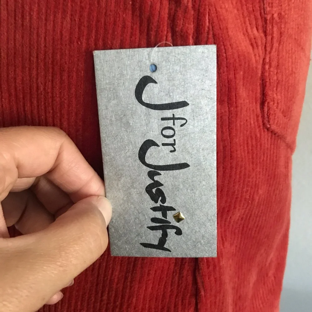 #034 - NWT J For Justify Corduroy Overall Dress. - Picture 8 of 9